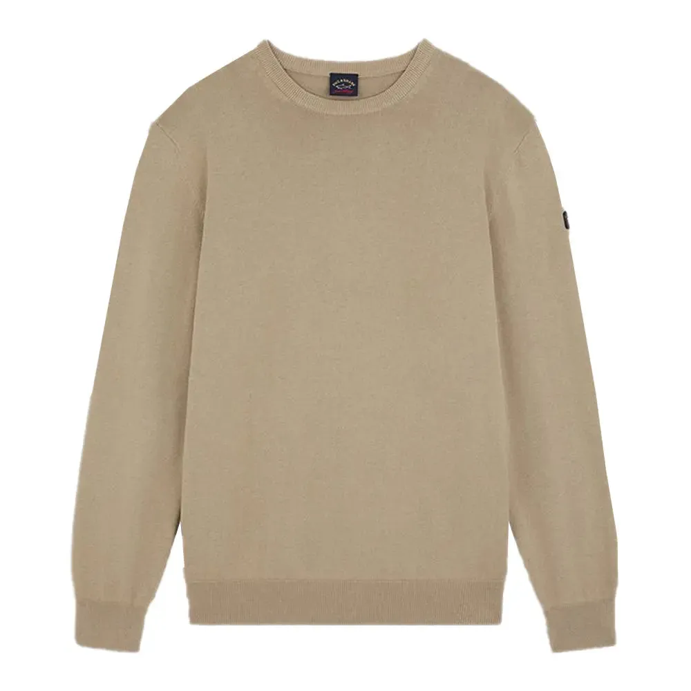 Pearl Grey Pima Cotton Crewneck Sweatshirt