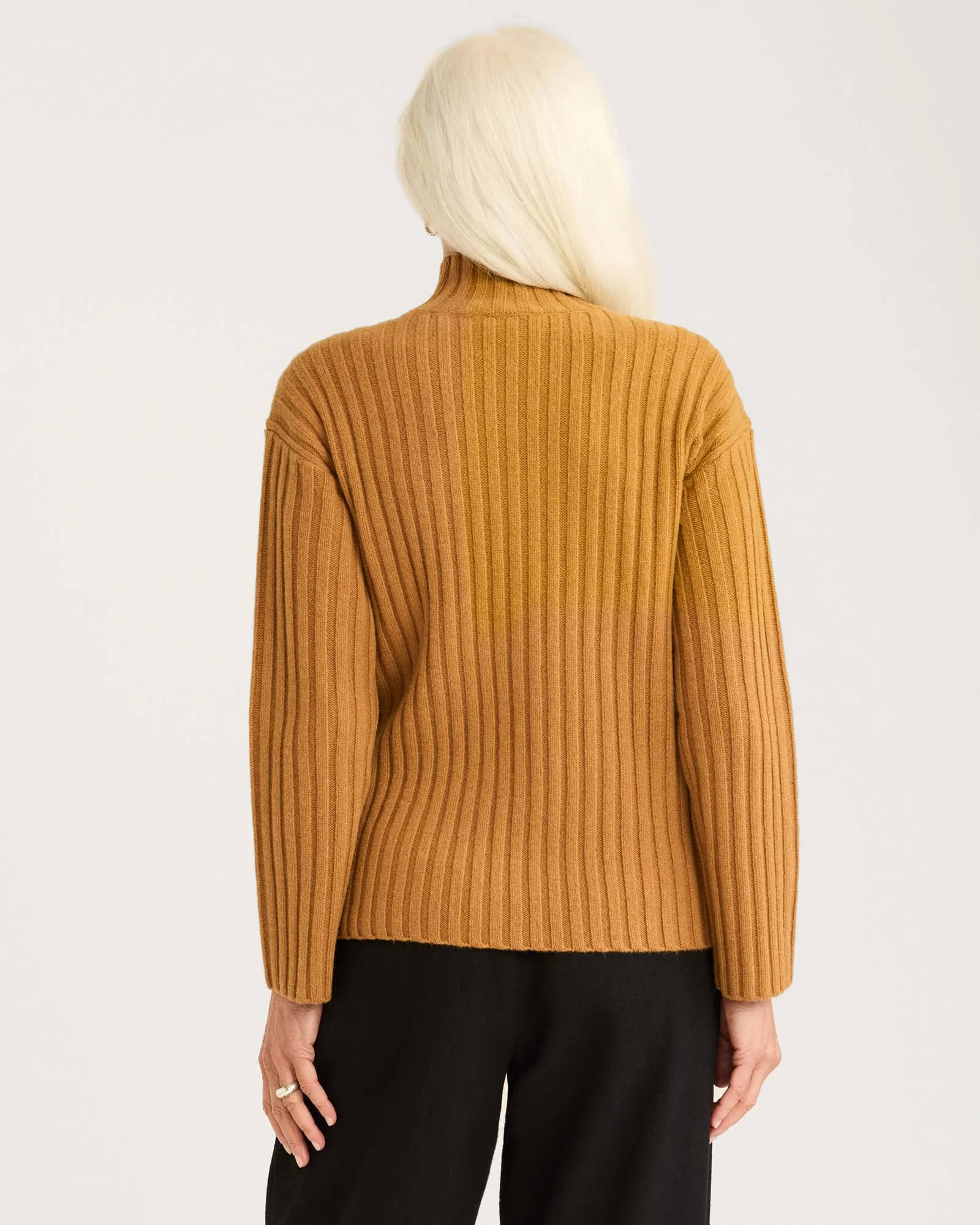 Pendleton Oversized Mockneck Pullover - Brown Sugar