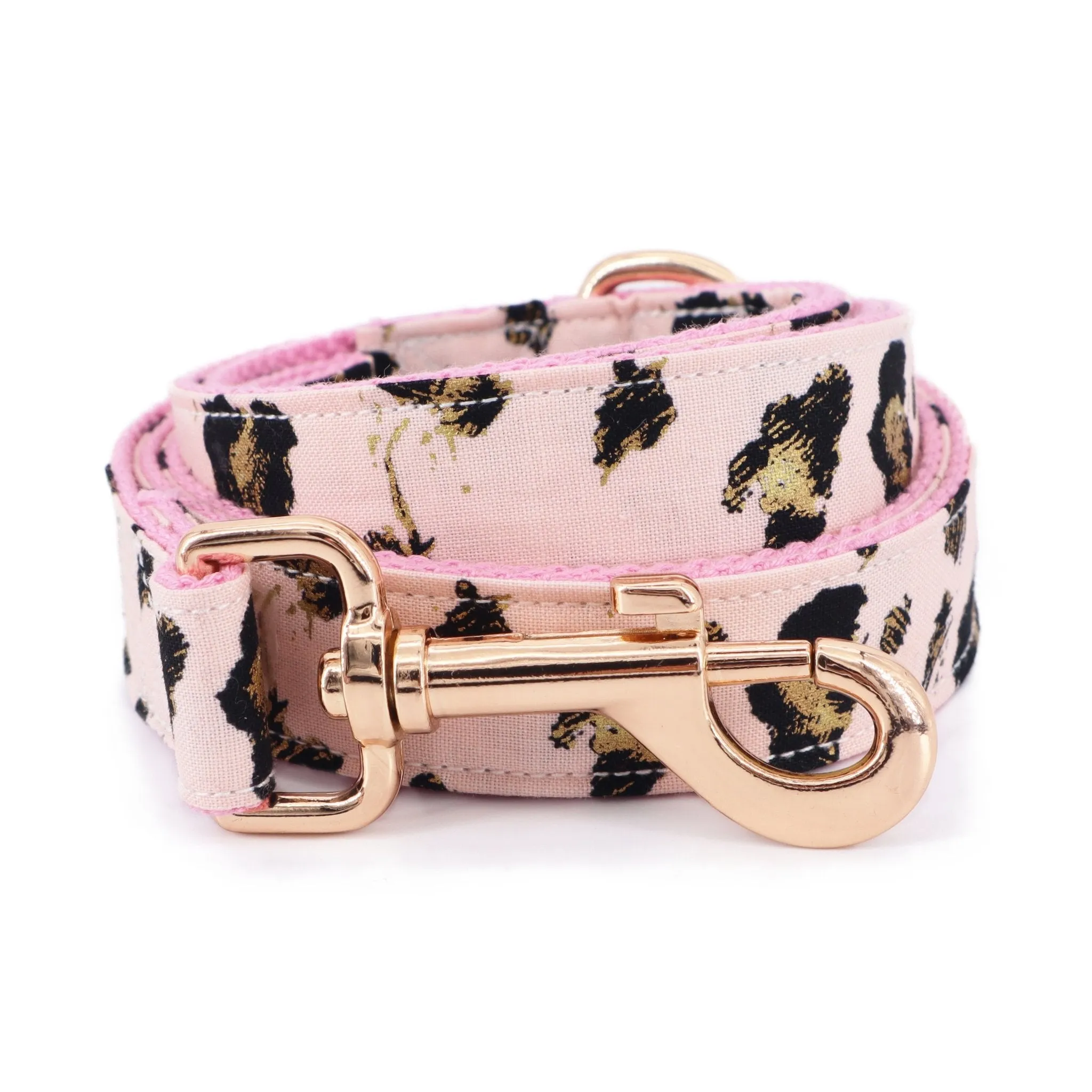 Pink Leopard Bowtie Unbreakable Collar™ & Leash Set