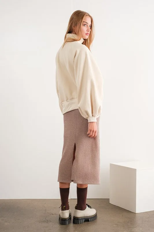 Piper Snap Button Collared Sweater Cream