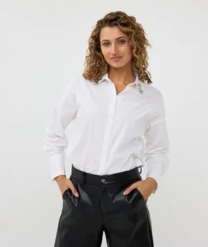 Poplin Broche Blouse