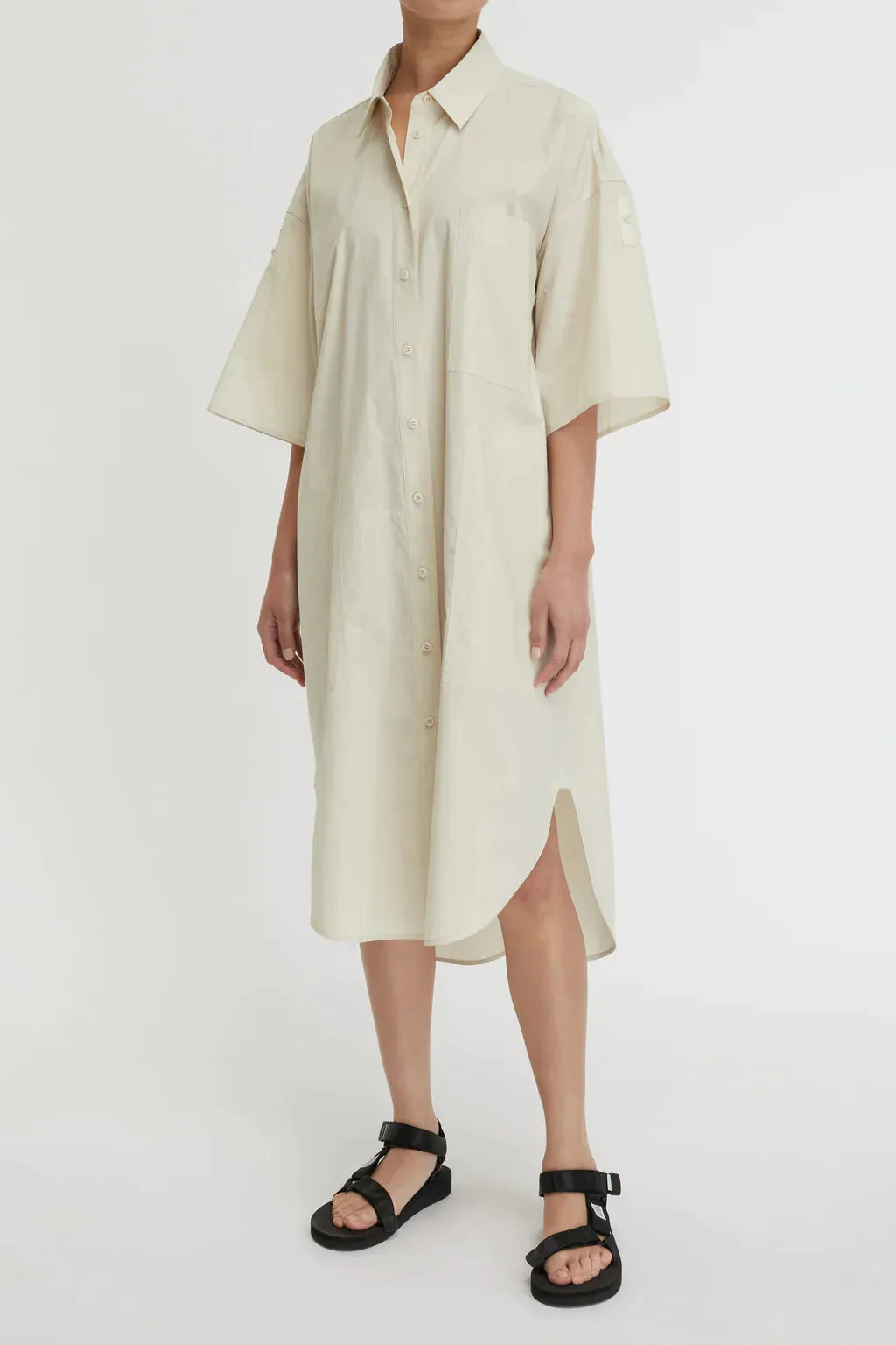 Poplin Shirt Dress