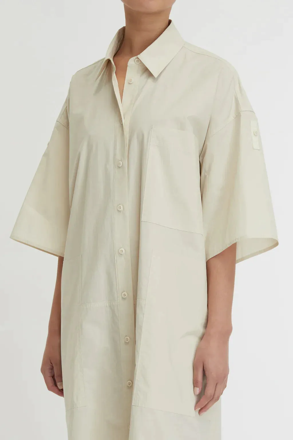 Poplin Shirt Dress