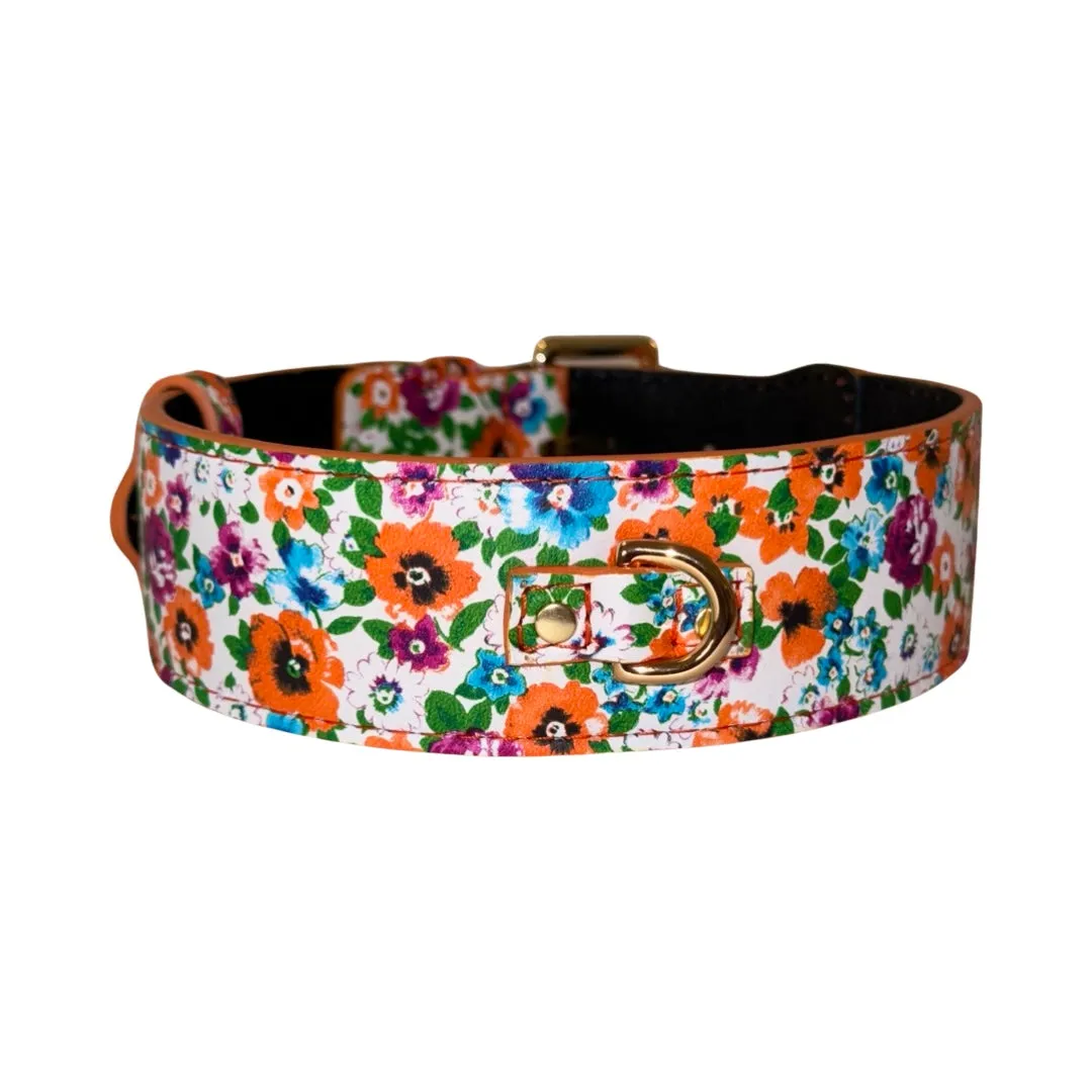 Poppy & Pansy Italian Leather Collar With our Classic Buckle