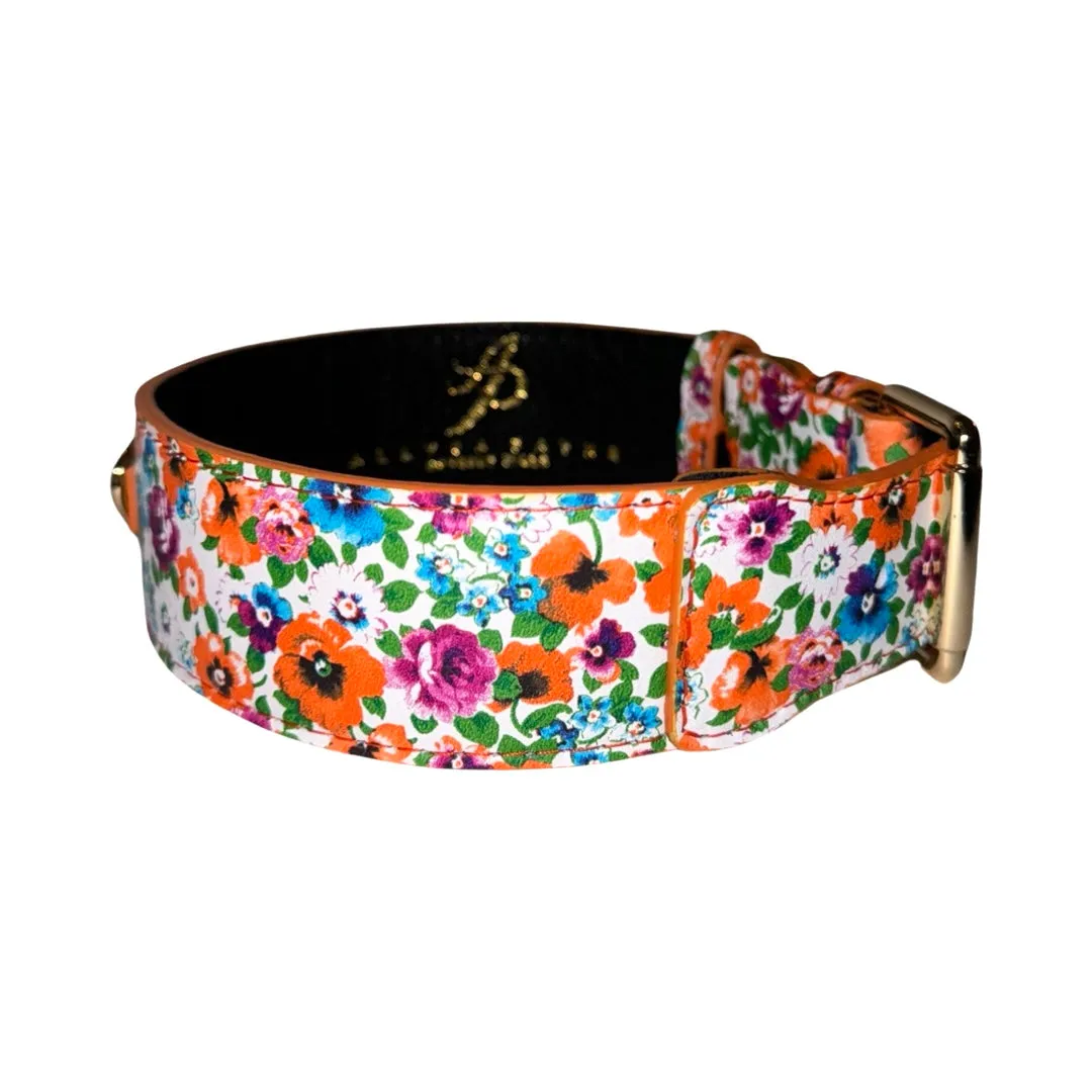 Poppy & Pansy Italian Leather Collar With our Classic Buckle