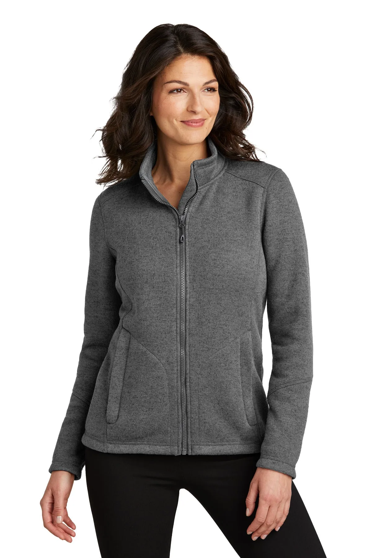 Port Authority® Ladies Arc Sweater Fleece Jacket L428