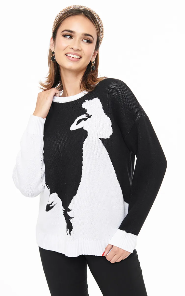 Princess Aurora and Maleficent Colorblock Sweater