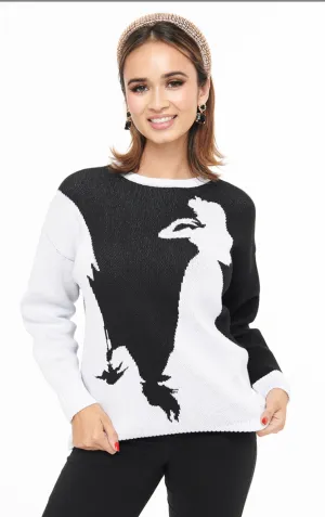 Princess Aurora and Maleficent Colorblock Sweater