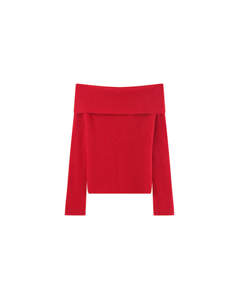 Pullover Oranger Rouge