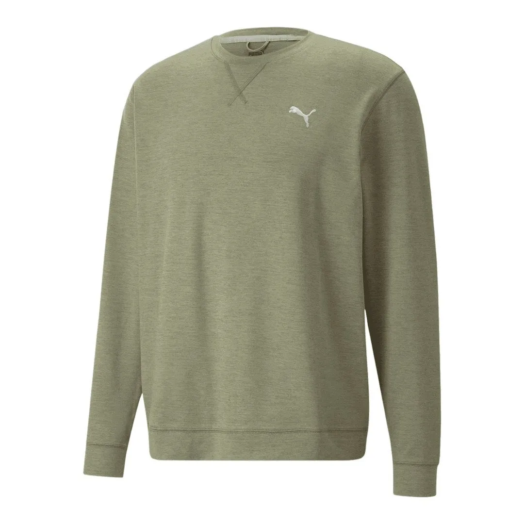 Puma Cloudspun Heather Crew Neck Golf Sweater 537467