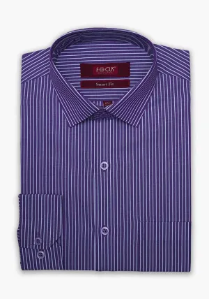 Purple Stripe Dress Shirt