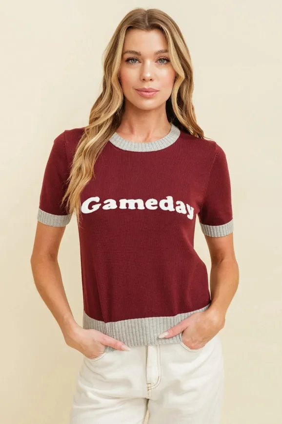 "Gameday" Sweater Top Great For Game Day