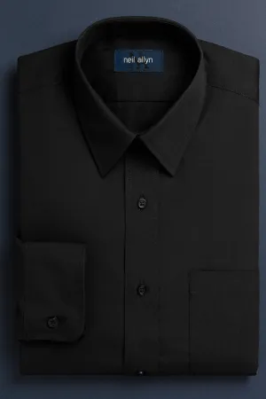 "Martin" Black Men's Dress Shirt