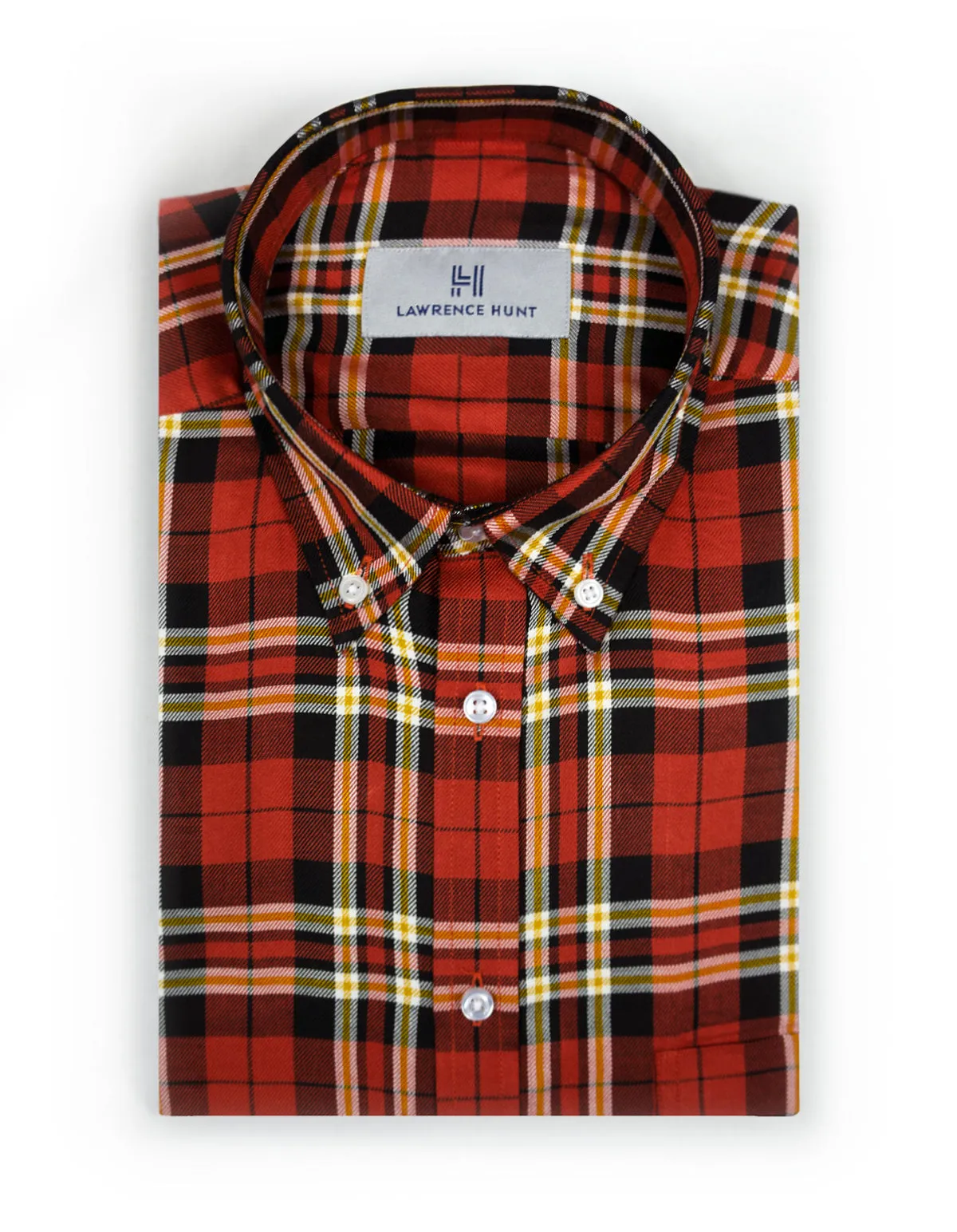 "Palmer" - Orange Plaid: FEATHERWEIGHT