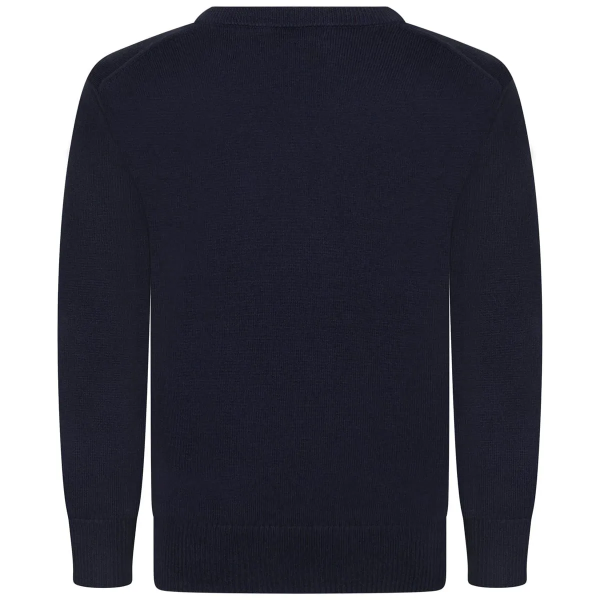 Ralph Lauren Boys Navy Fine Cotton V Neck Sweater