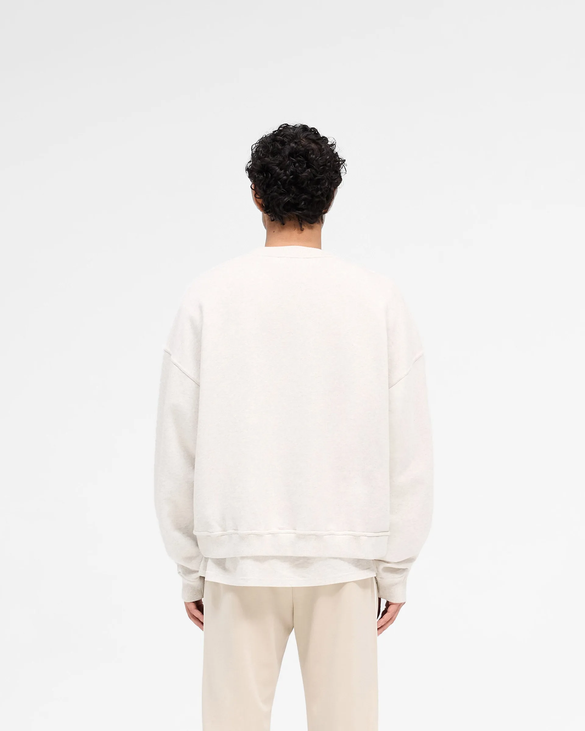 Rep Applique Sweater - Cream Marl