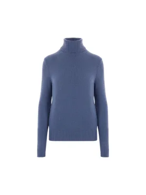 Ribbed Cashmere Turtleneck Sweater