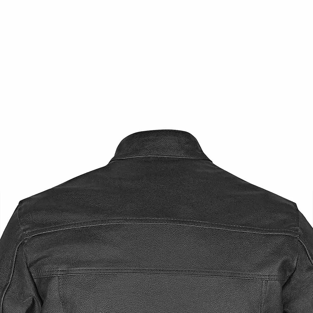 RIDERACT® Men Leather Motorcycle Jacket Classico Moto Jacket