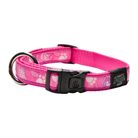 ROGZ PINK PAW COLLAR - S