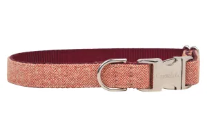 Russet Herringbone Dog Collar