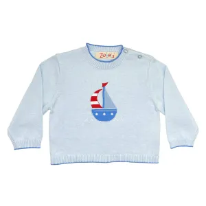 Sailboat Lightweight Knit Sweater