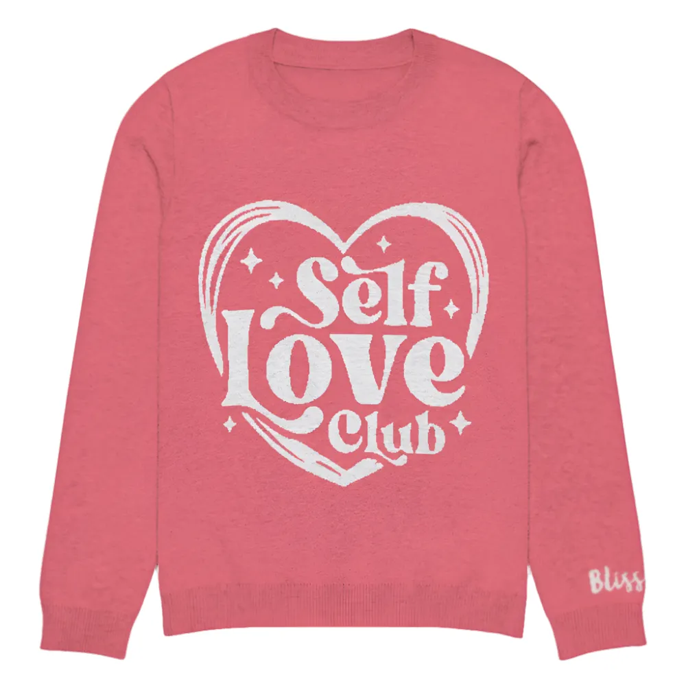 Self Love Club Personalized Knit Sweater