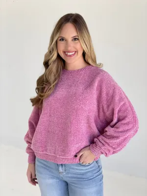 Separate Ways Sweater - Rose Pink