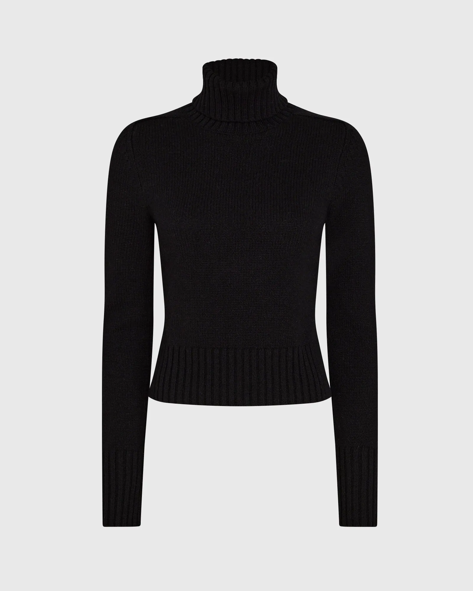 Shrunken Wool Turtleneck