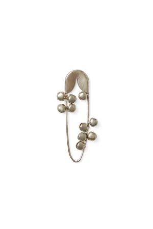 Small Safety Pin Bell in Silver by Fog Linen Work