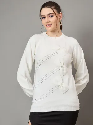 Snowy Chic Acrylic Pullover