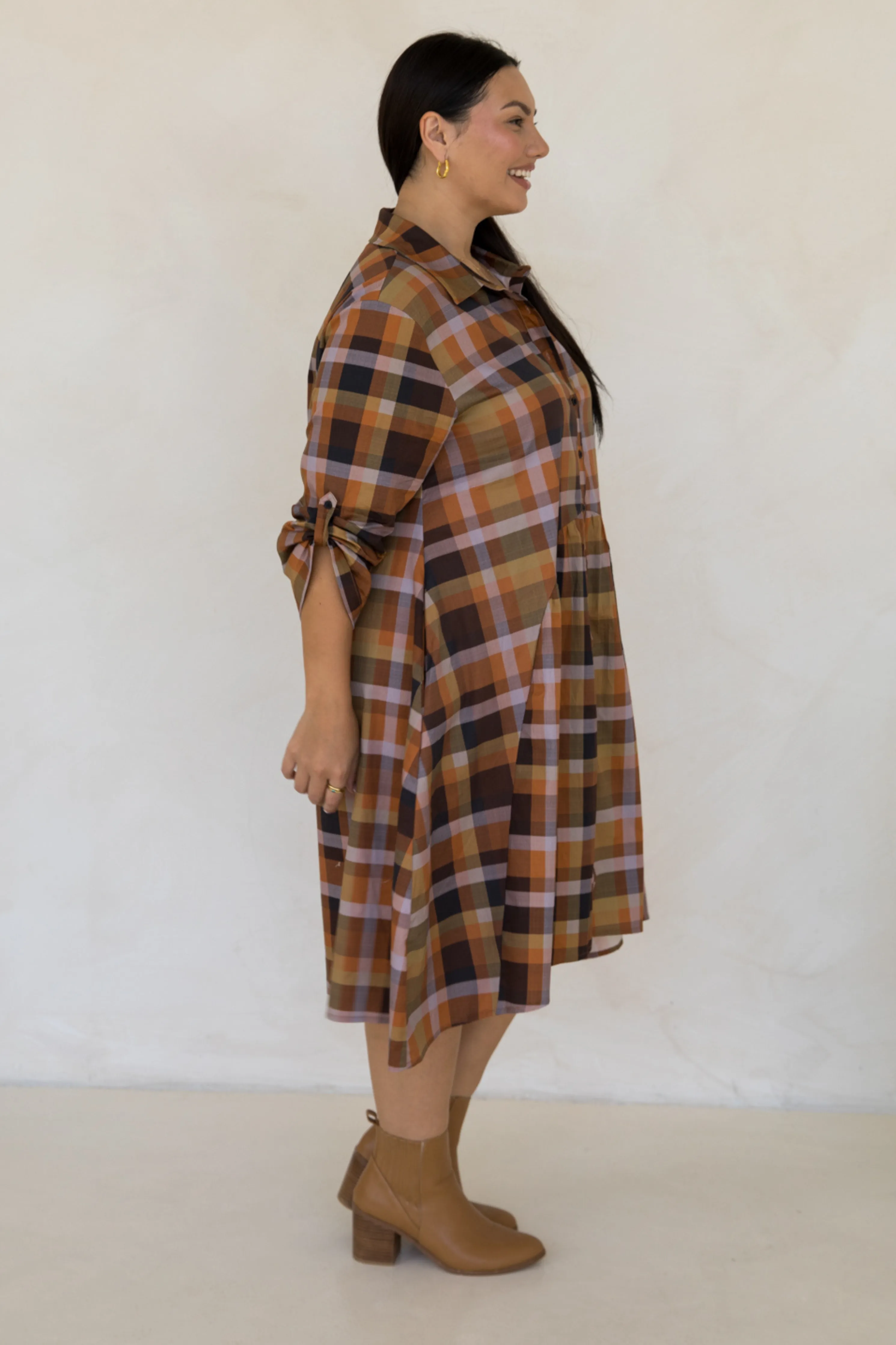 Soho Shirt Dress | Fall Check | FINAL SALE