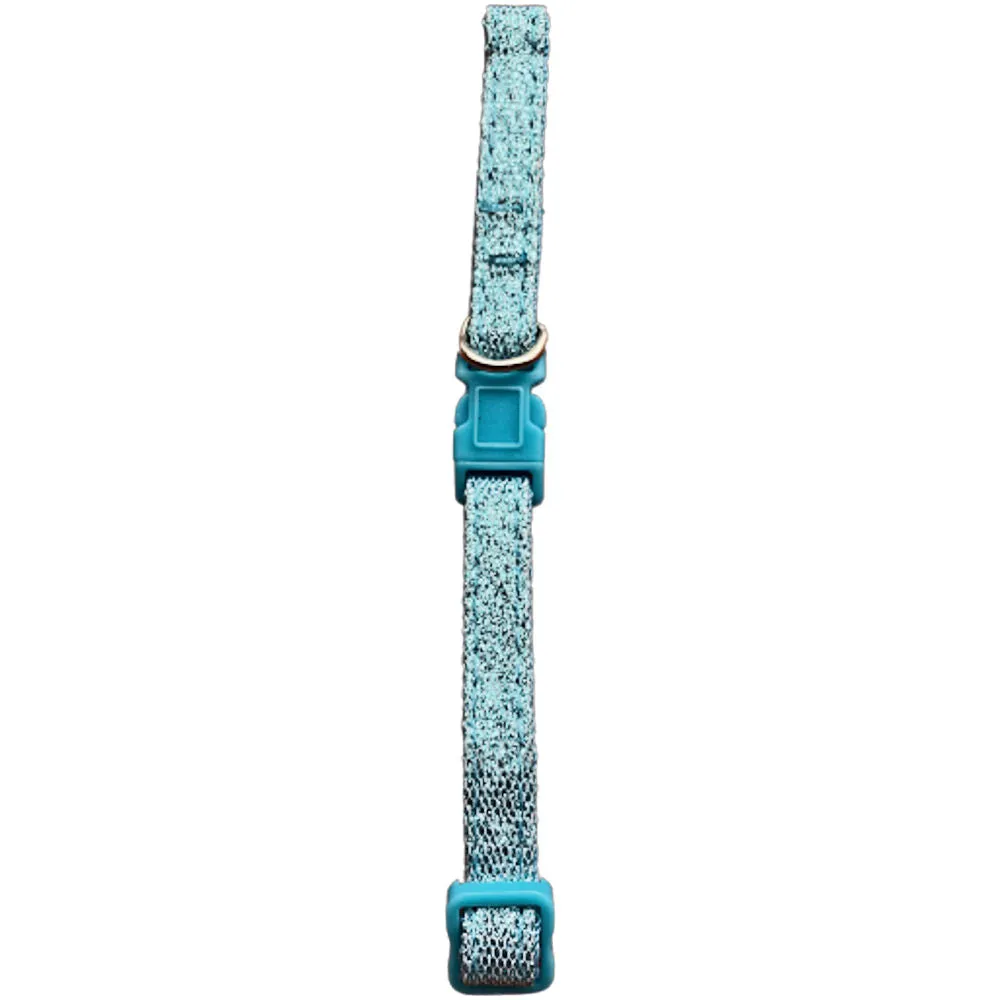 Sparkly Cat Collar - Blue Adjustable Comfortable Durable Pet Accessory