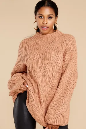 Spice It Up Light Camel Sweater