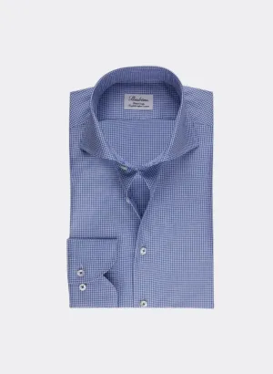 Stenströms Blue Checked Woven Shirt