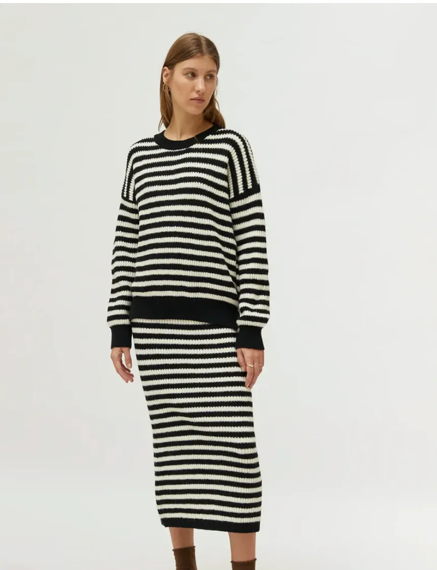 Stripe Knitted Sweater