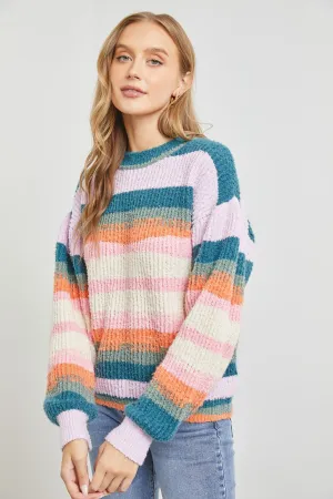 Sunsets striped sweater