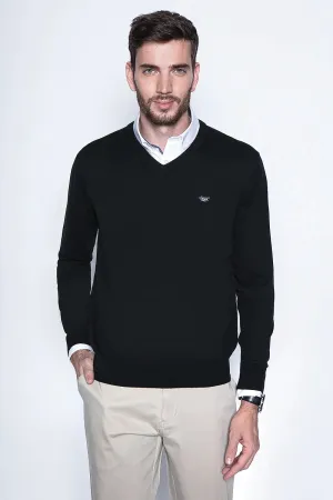 Sweater black hombre smart casual Ferouch