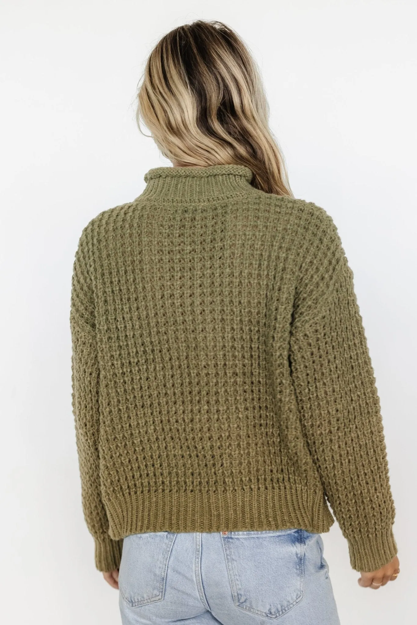 Syracuse Chunky Knit Sweater | Dusty Olive