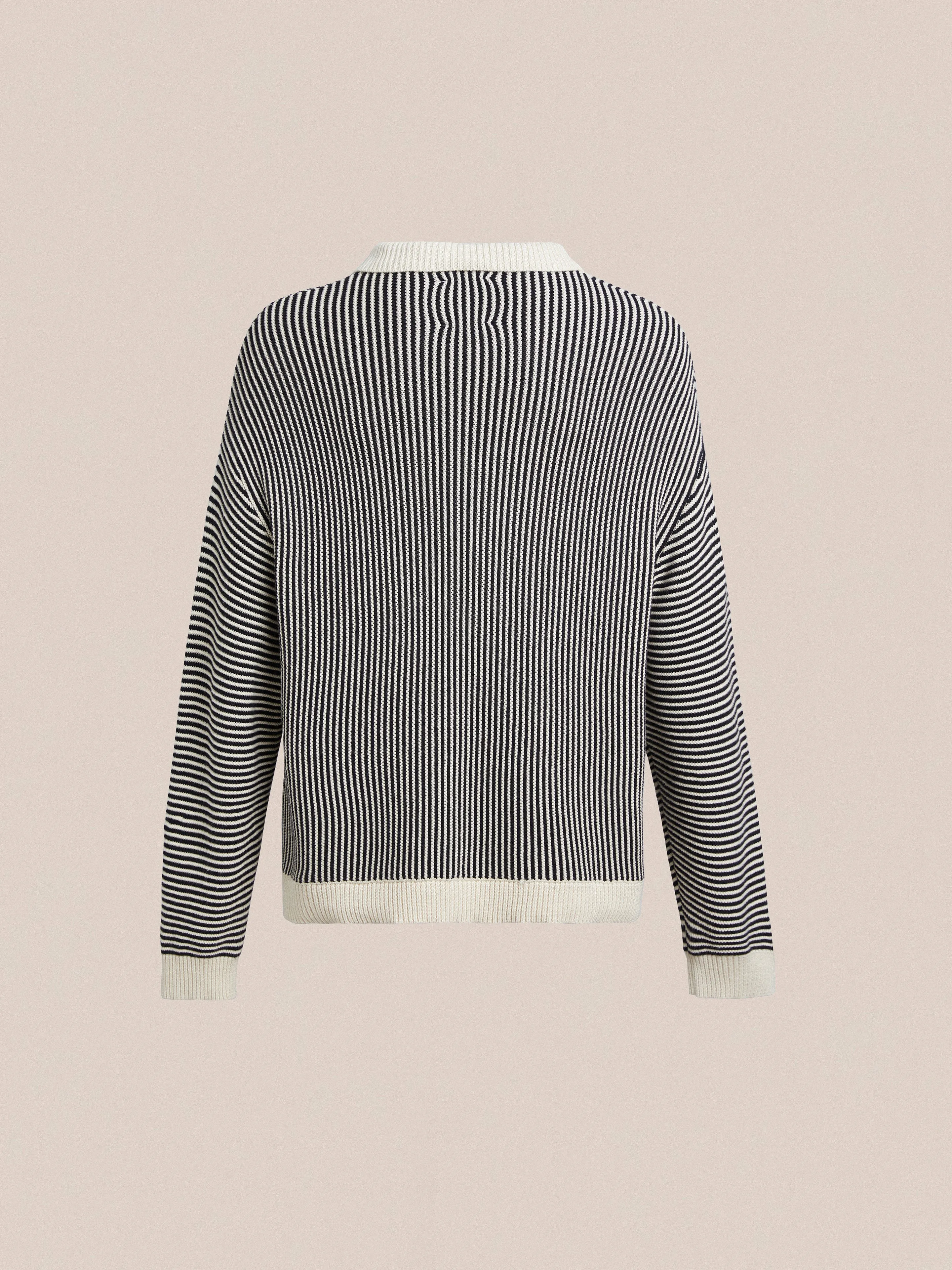 Tabas Tie Knit Collared Sweater