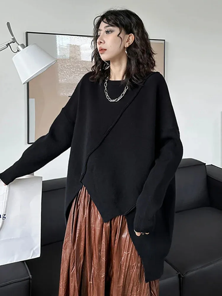 TEEK - Irregular Big Size Knitted Sweater