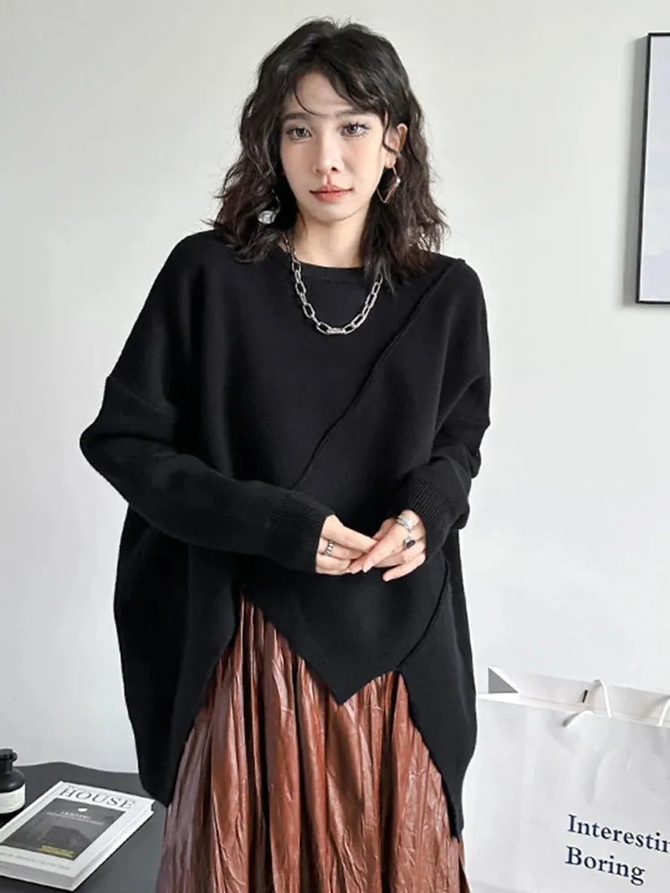 TEEK - Irregular Big Size Knitted Sweater