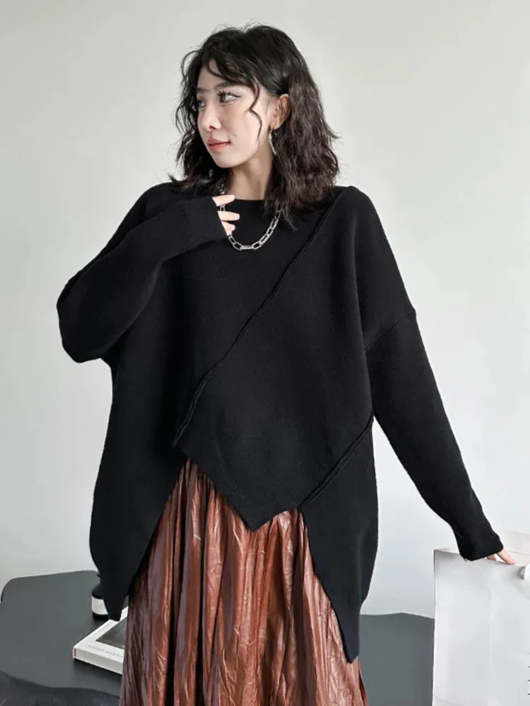 TEEK - Irregular Big Size Knitted Sweater