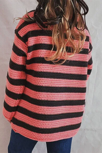 TEEK - Striped Dropped Shoulder Sweater