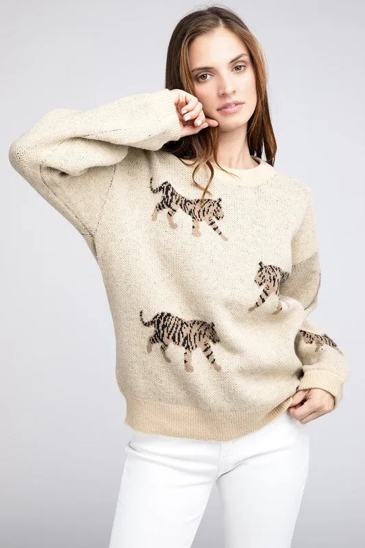 TEEK - Tiger Pattern Sweater