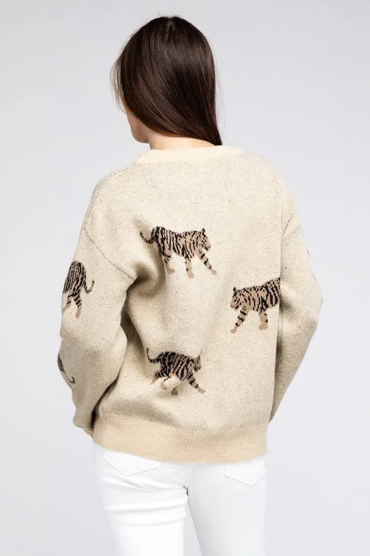 TEEK - Tiger Pattern Sweater