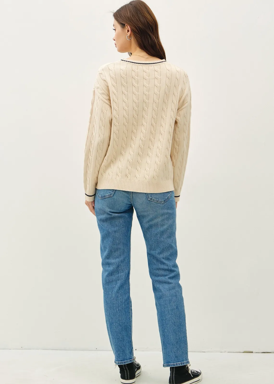 The Isla Cable Knit Sweater