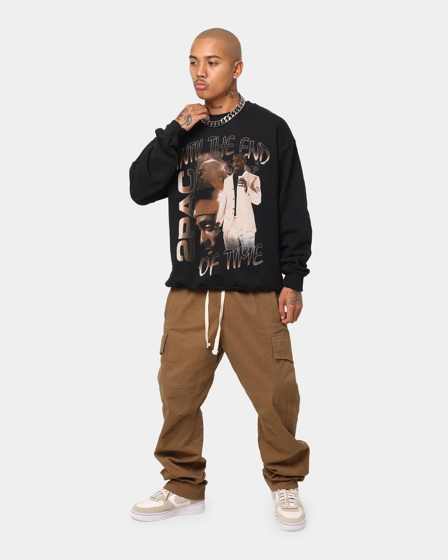 TUPAC Uteot Litho Vintage Sweater Black