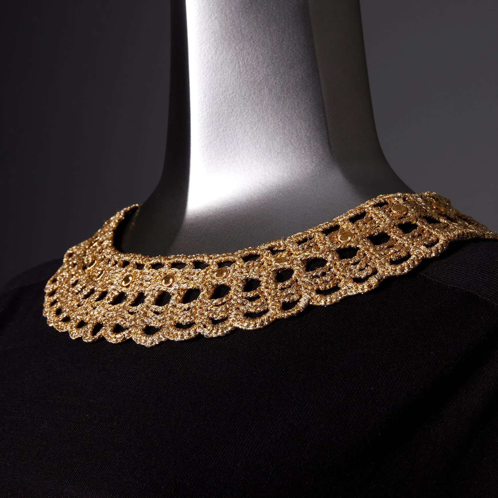 TYPE-1 ATLAS Flat Collar Part Hand Knit (Gold)