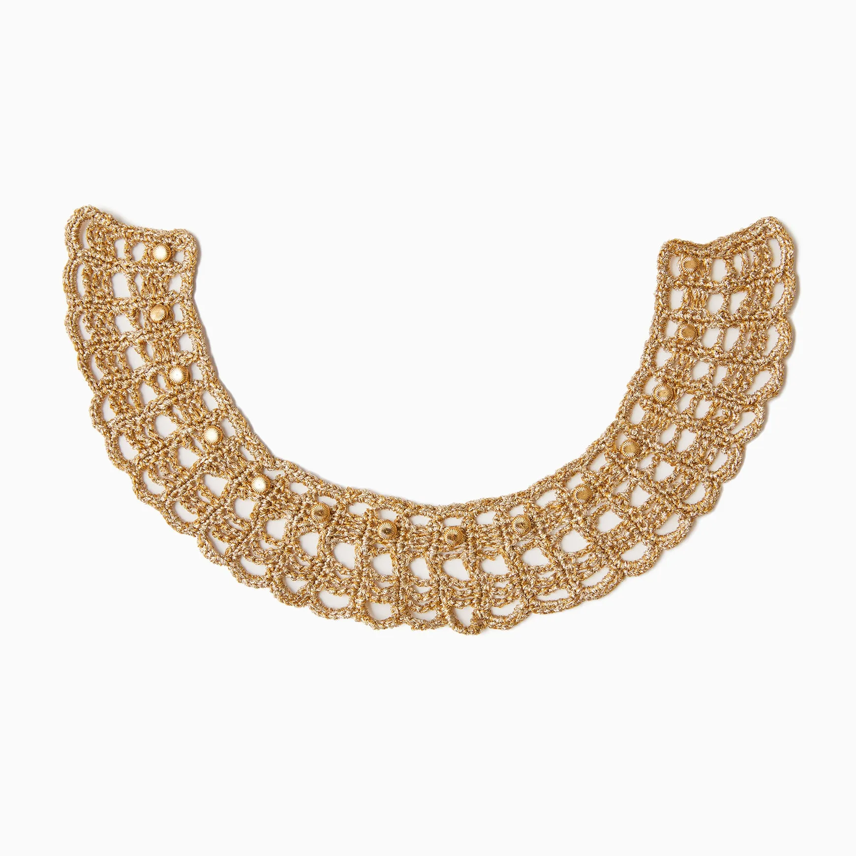 TYPE-1 ATLAS Flat Collar Part Hand Knit (Gold)