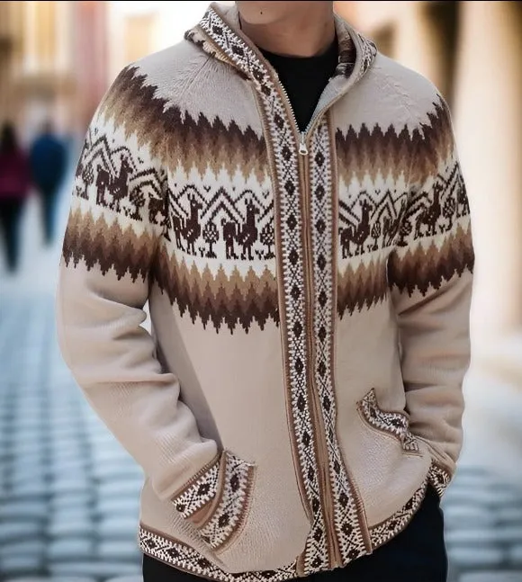 Unisex Alpaca Beige Sweater